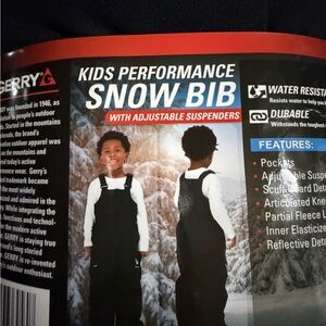 Gerry Weber Kids Black Snow Bib with Suspenders